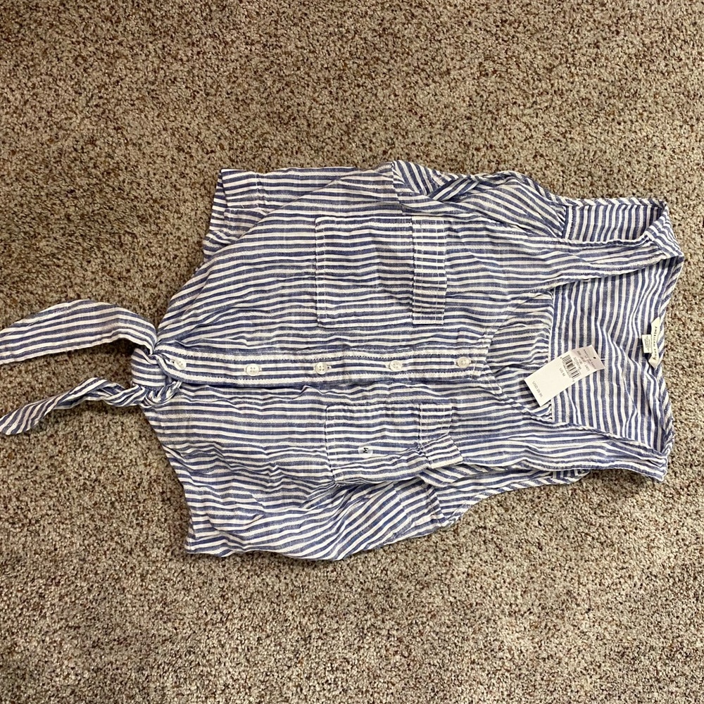 striped american eagle tank top blouse
